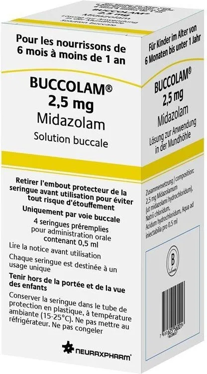 Buccolam 2,5 mg soluzione orale soluzione, orale