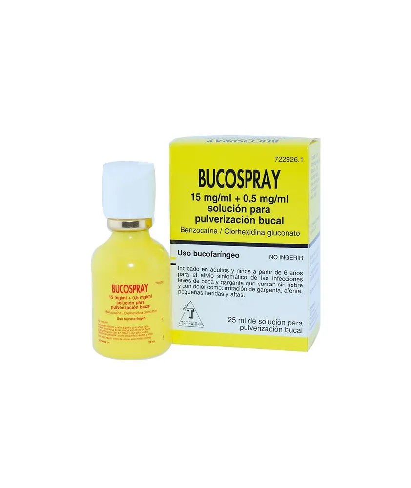 Bucospray 15 mg/ml + 0.5 mg/ml solution for oral spray solution, oral spray
