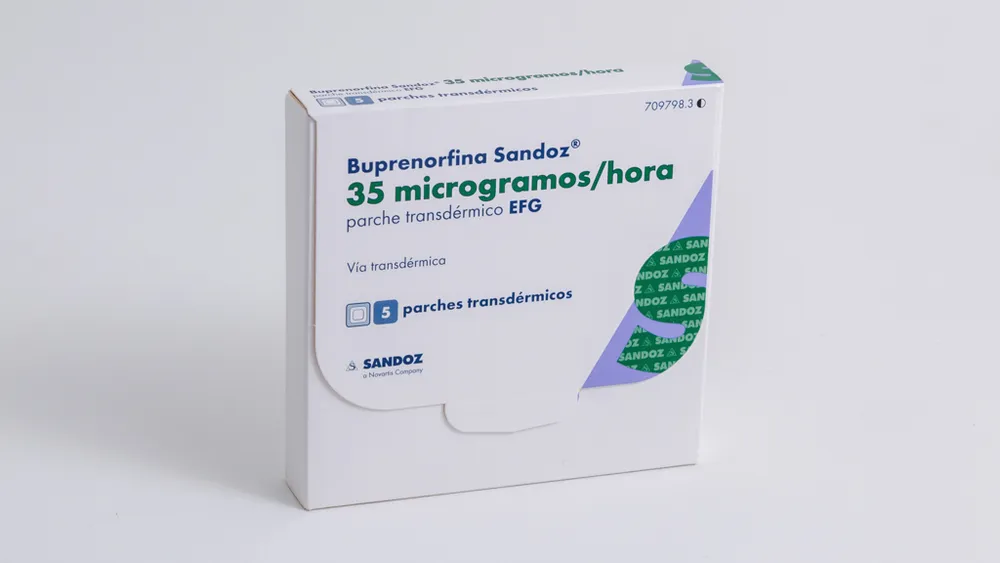 Buprenorphine Andromaco 35 micrograms/hour transdermal patch EFG patches, transdermal