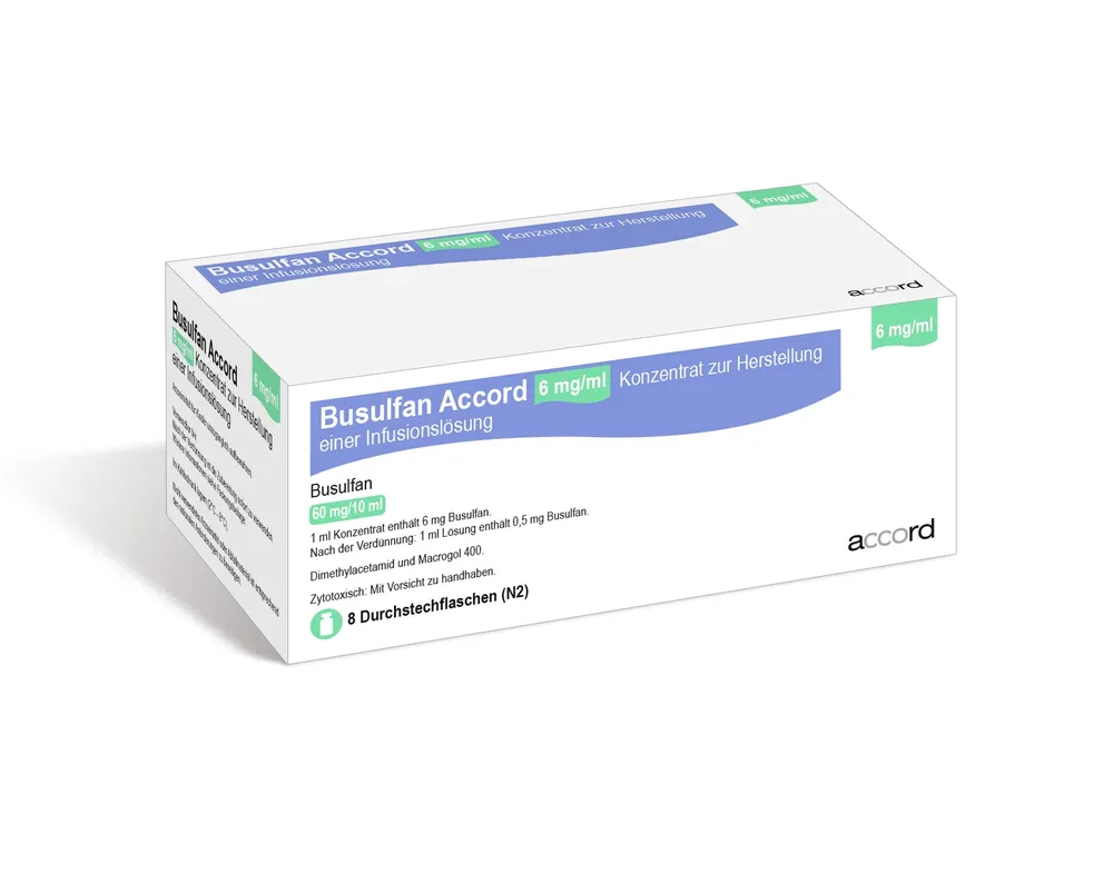 Busulfan Accord 6 mg/ml concentrate for infusion solution EFG emulsion concentrate for infusion