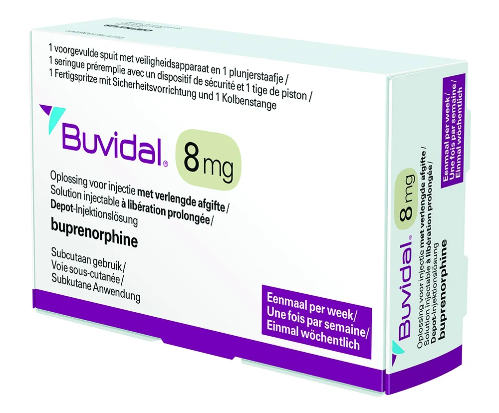Buvidal 8 mg prolonged-release injection solution solution for injection, prolonged release