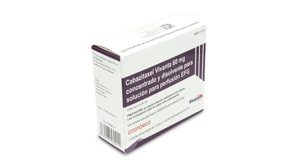 Cabazitaxel Vivanta 60 mg concentrate and solvent for solution for infusion EFG solution for infusion, concentrate and solvent