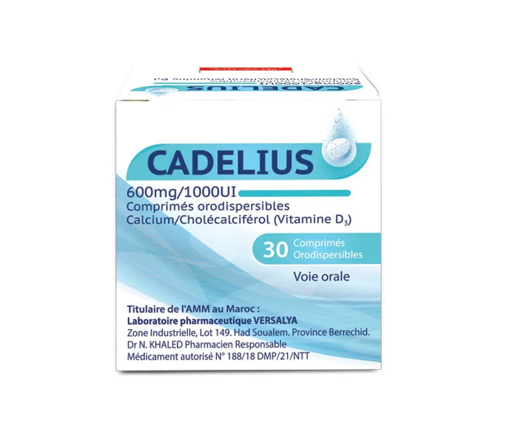 Cadelius D 600 mg/2000 IU buccodispersible tablets tablets, buccodispersable