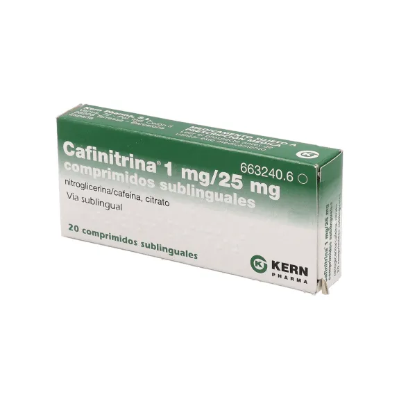 CAFINITRINA 1 MG/25 MG COMPRIMIDOS SUBLINGUALES COMPRIMIDO SUBLINGUAL
