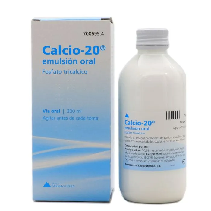 Calcio-20 emulsione orale sospensione, orale