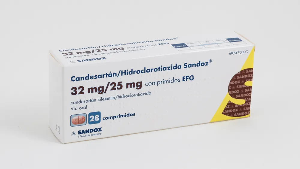 Candesartan/hydrochlorothiazide Alter 32 mg/25 mg tablets EFG tablets