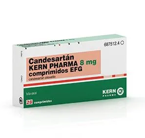 Candesartan Kern Pharma 8 mg tablets EFG tablets