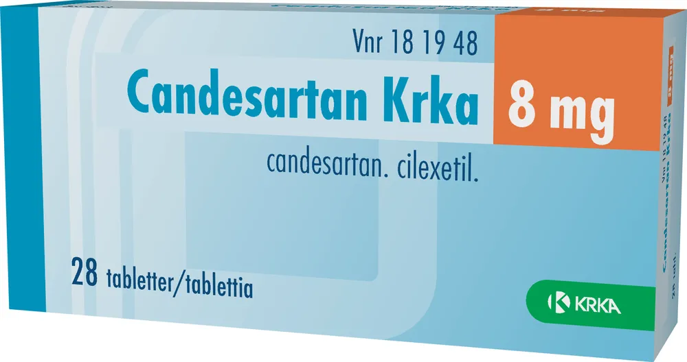 Candesartan Krka 8 mg tablets EFG tablets
