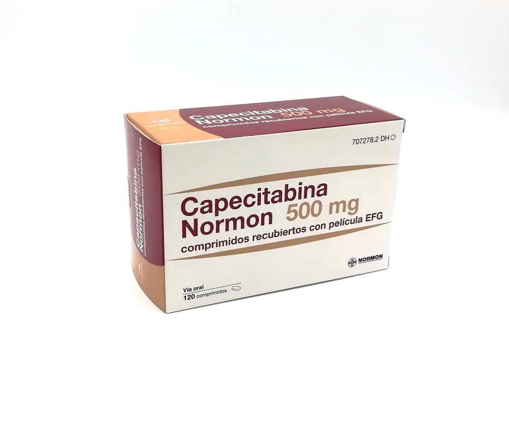 Capecitabina Normon 500 mg compresse rivestite con film EFG compresse, rivestite con film