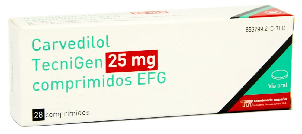 Carvedilol Alter 25 mg tablets EFG tablets