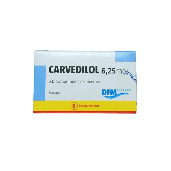 Carvedilolo Aurovitas 6,25 mg compresse rivestite con film EFG compresse, rivestite con film