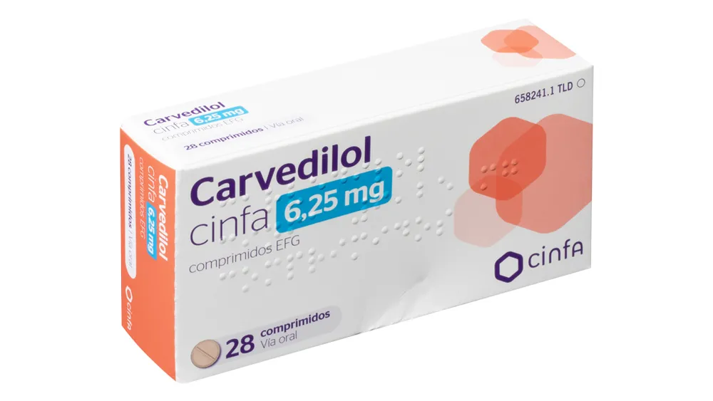 Carvedilol Cinfa 6.25 mg tablets EFG tablets