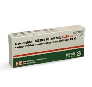 Carvedilolo Kern Pharma 6,25 mg compresse rivestite con film EFG compresse, rivestite con film