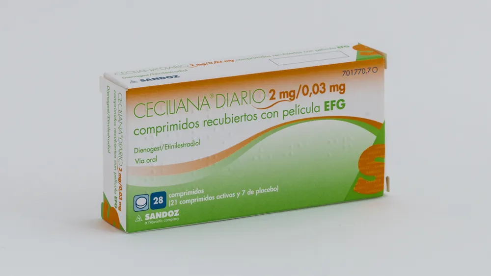 Ceciliana Diario 2 mg/0,03 mg compresse rivestite con film EFG compresse, rivestite con film