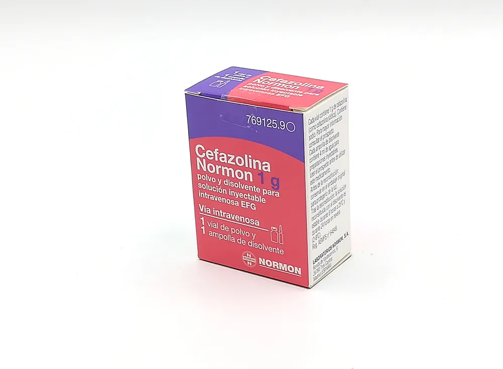 Cefazolina Normon 1 g polvere e solvente per soluzione iniettabile endovenosa EFG polvere e solvente per soluzione per iniezione