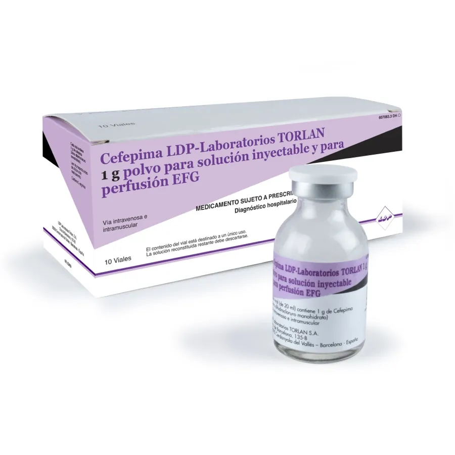 Cefepime LDP- Laboratorios Torlan 1 g powder for injection and for infusion EFG powder for injectable solution and for perfusion