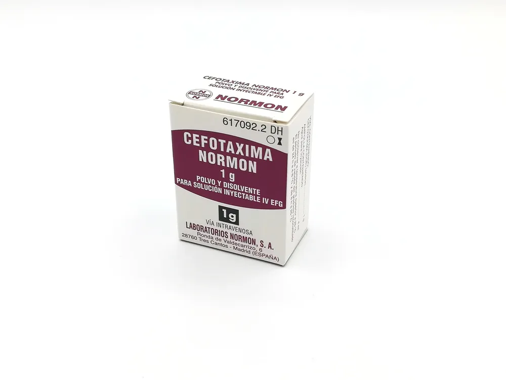 Cefotaxime Normon 1 g powder and solvent for solution for injection EFG powder and solvent for solution for injection