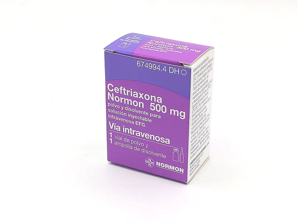 Ceftriaxone Normon 500 mg polvere e solvente per soluzione iniettabile e per infusione EFG polvere e solvente per soluzione per iniezione