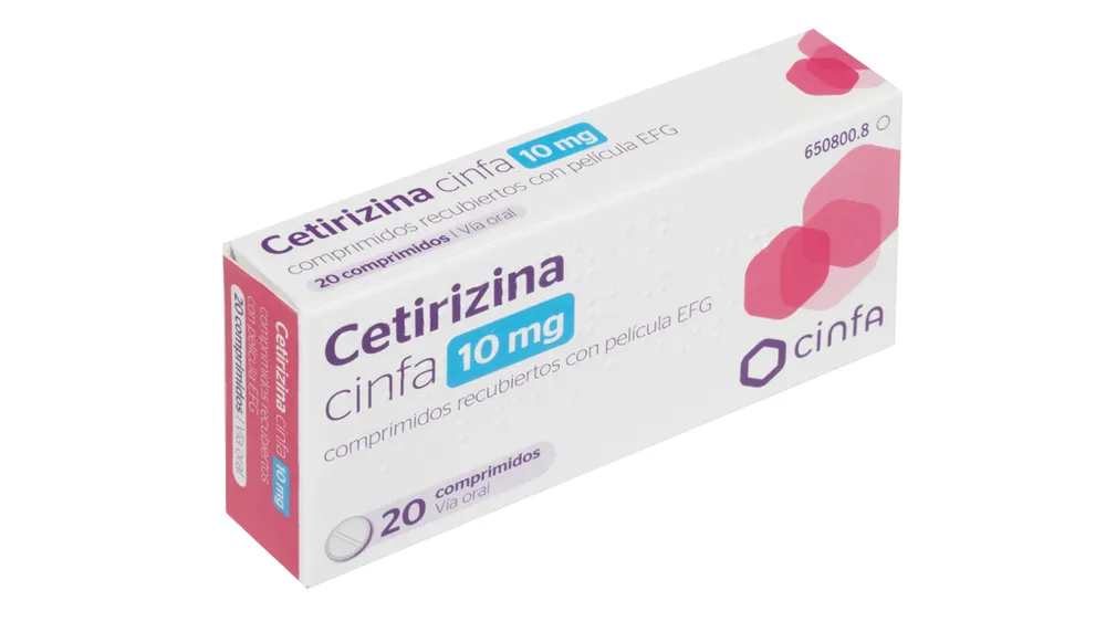 Cetirizine CINFA 10 mg film-coated tablets EFG tablets, film-coated