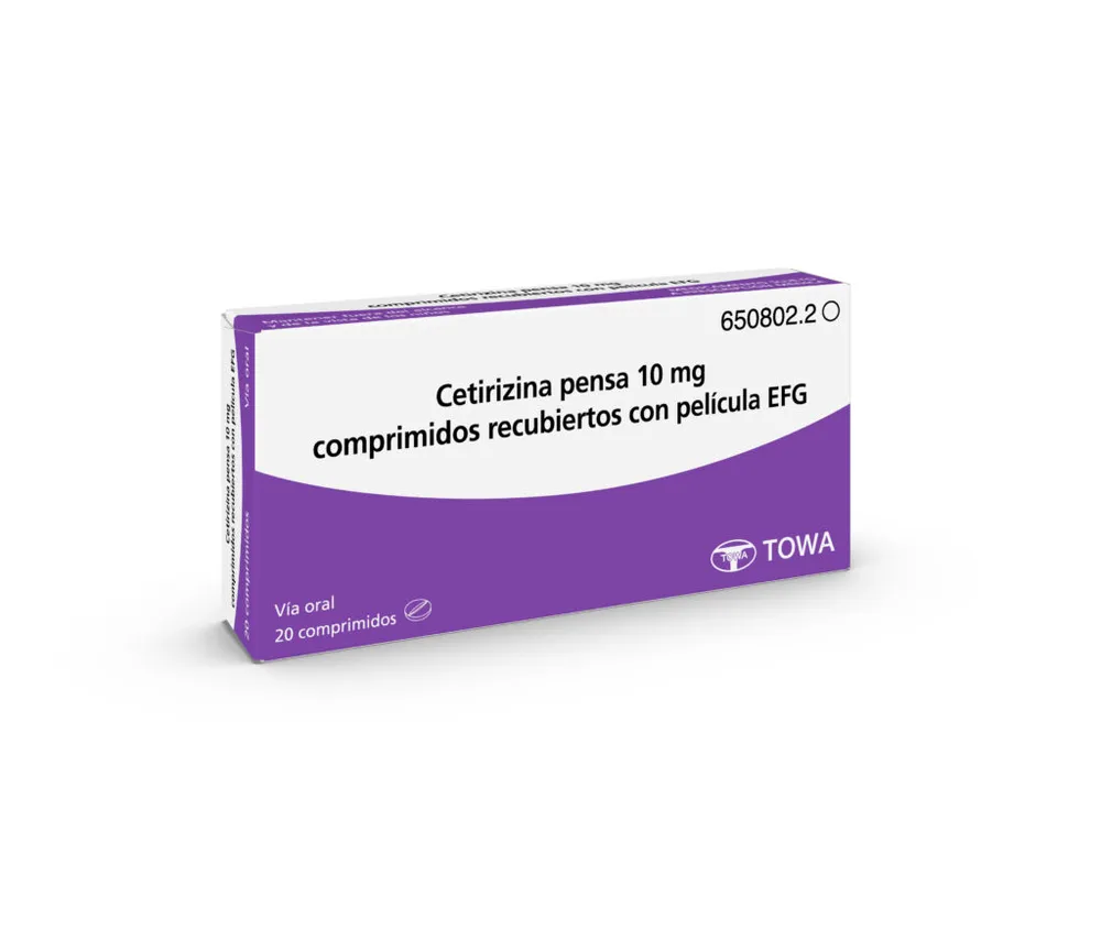 Cetirizine Pensa 10 mg film-coated tablets EFG tablets, film-coated