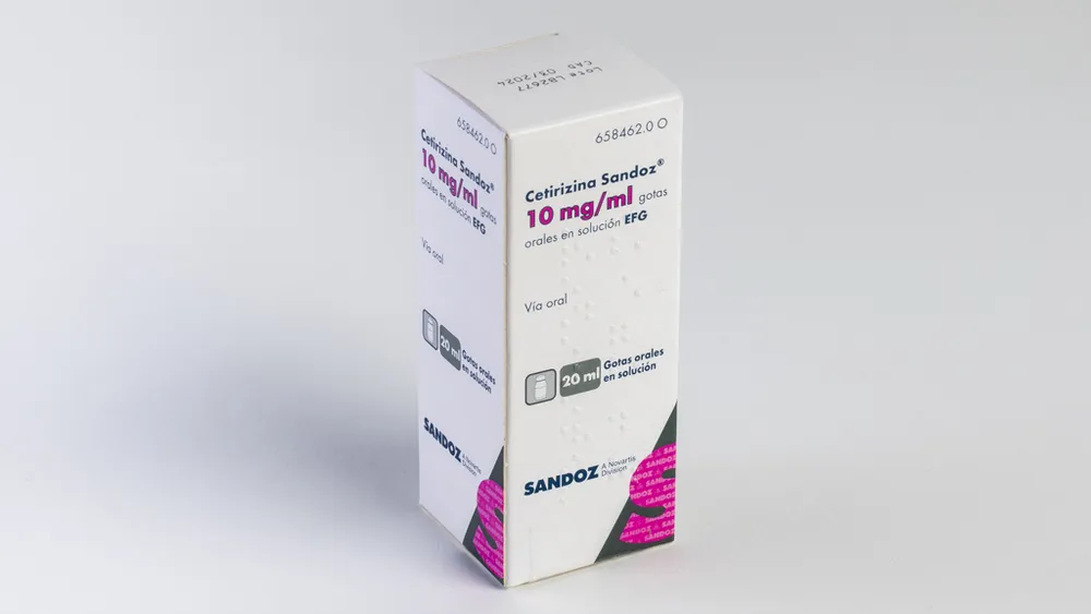 Cetirizine Sandoz 10 mg/ml oral solution EFG solution, oral