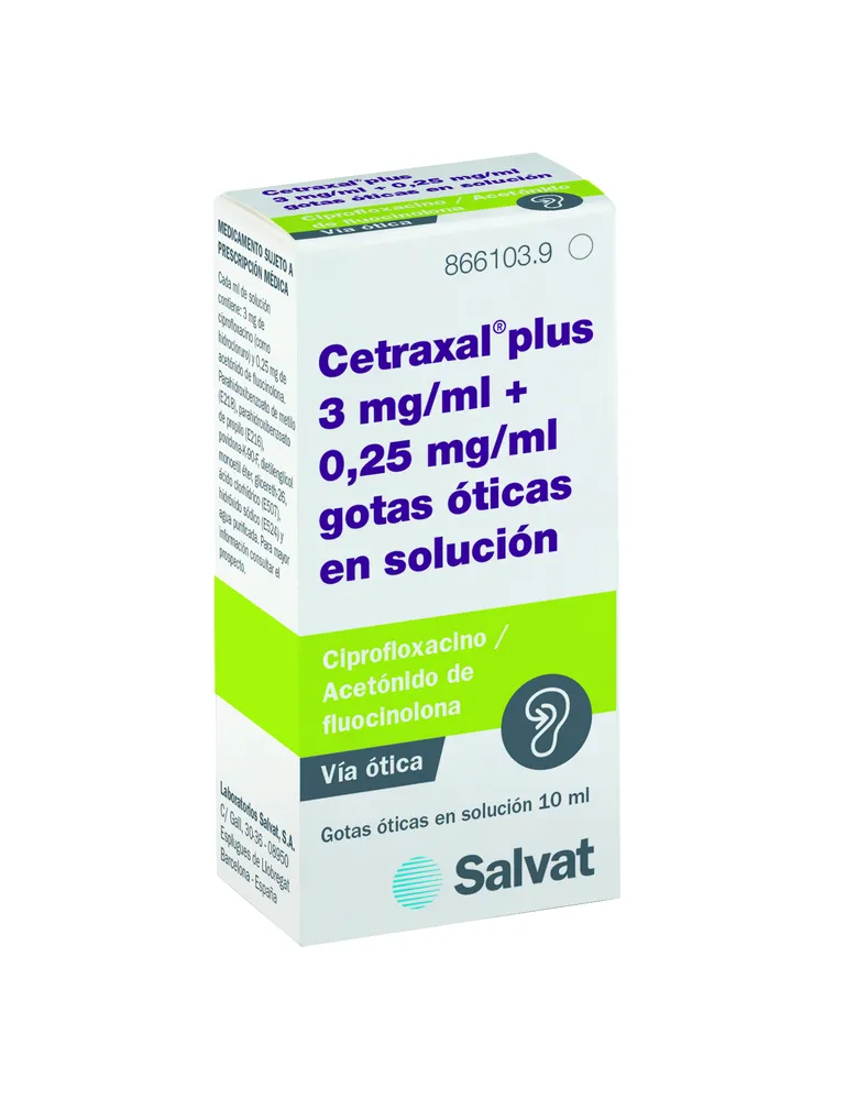 Cetraxal Plus 3 mg/ml + 0,25 mg/ml gocce otiche in soluzione gocce, auricolari in soluzione