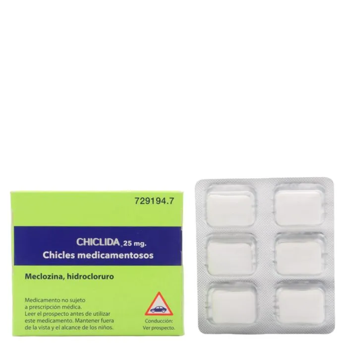 Chiclida 25 mg chewing gum medicinali compresse, masticabili