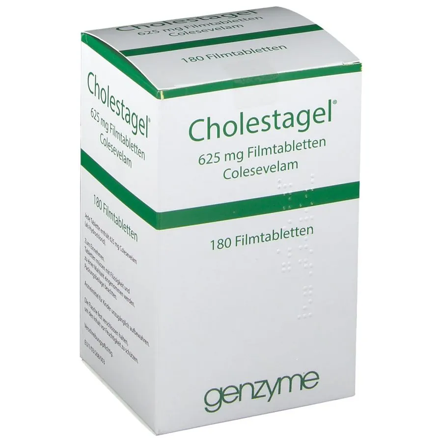 CHOLESTAGEL 625 MG COMPRIMIDOS RECUBIERTOS CON PELICULA COMPRIMIDO RECUBIERTO CON PELÍCULA
