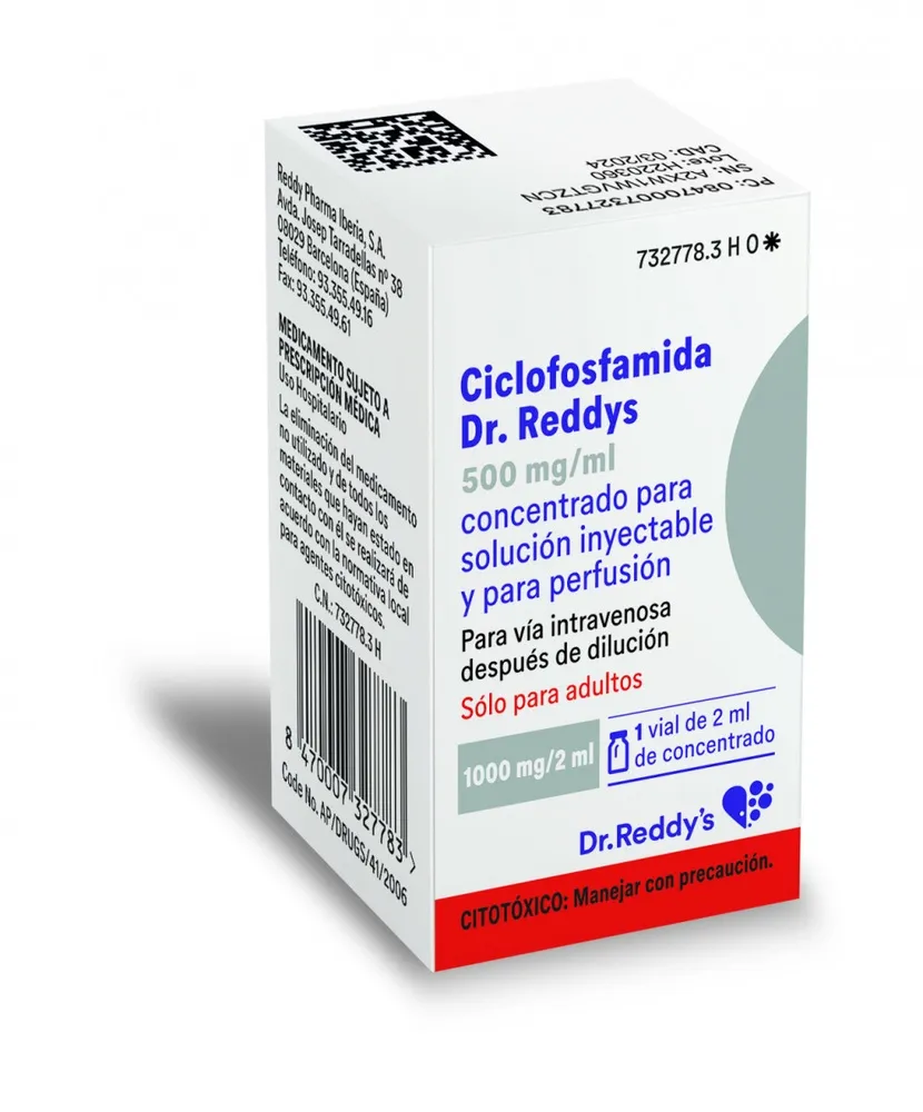 Cyclophosphamide Seacross 500 mg powder for injection and for infusion EFG powder for injectable solution and for perfusion