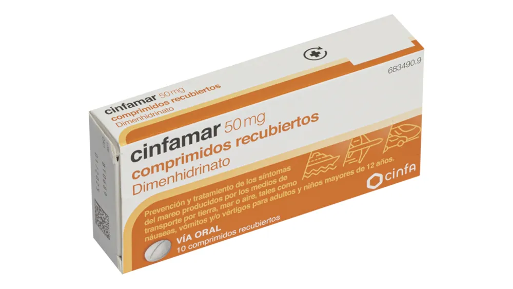 Cinfamar 50 mg film-coated tablets tablets, film-coated