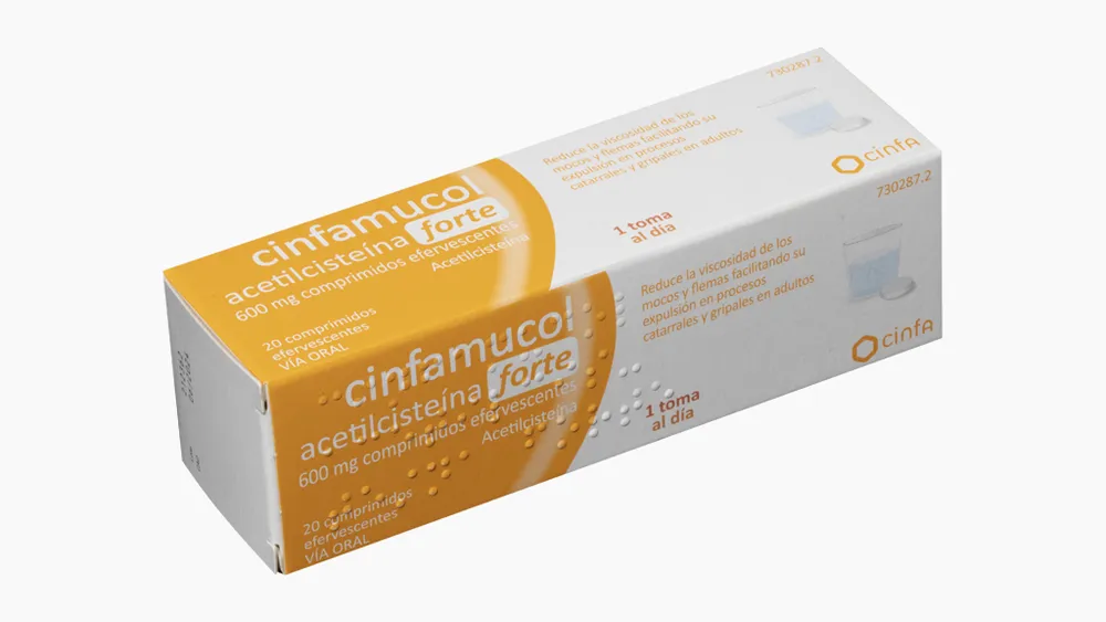 Cinfamucol acetilcisteina forte 600 mg compresse effervescenti compresse effervescenti