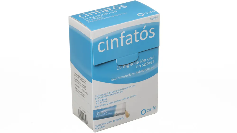 Cinfatos Antitussivo 15 mg soluzione orale in bustine soluzione, orale