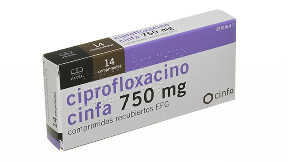 Ciprofloxacin Alter 750 mg film-coated tablets EFG tablets, film-coated