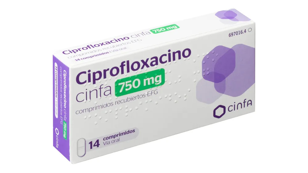 Ciprofloxacino Cinfa 750 mg compresse rivestite EFG compresse, rivestite con film