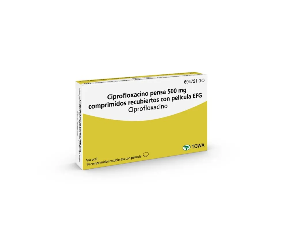 Ciprofloxacino Pensà 500 mg compresse rivestite con film EFG compresse, rivestite con film