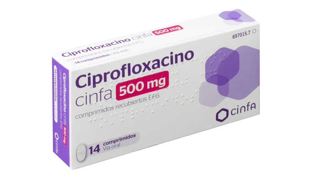Ciprofloxacin Sun 500 mg film-coated tablets EFG tablets, film-coated
