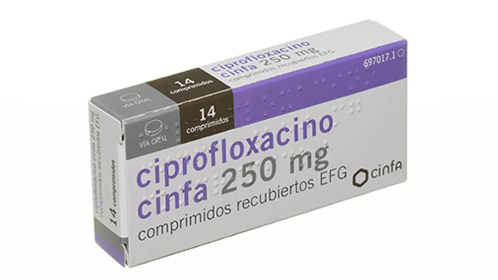 Ciprofloxacino Vir, 250 mg compresse rivestite con film EFG compresse, rivestite con film