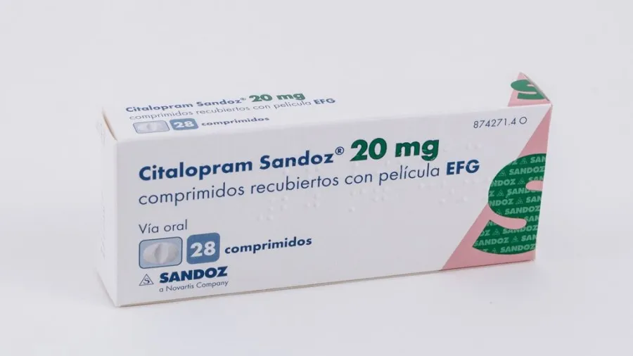 CITALOPRAM SUN 20 mg COMPRIMIDOS RECUBIERTOS CON PELICULA EFG COMPRIMIDO RECUBIERTO CON PELÍCULA
