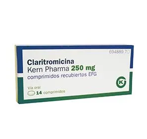 Claritromicina Kern Pharma 250 mg compresse rivestite con film EFG compresse, rivestite con film