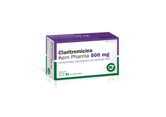 Clarithromycin Kern Pharma 500 mg film-coated tablets EFG tablets, film-coated