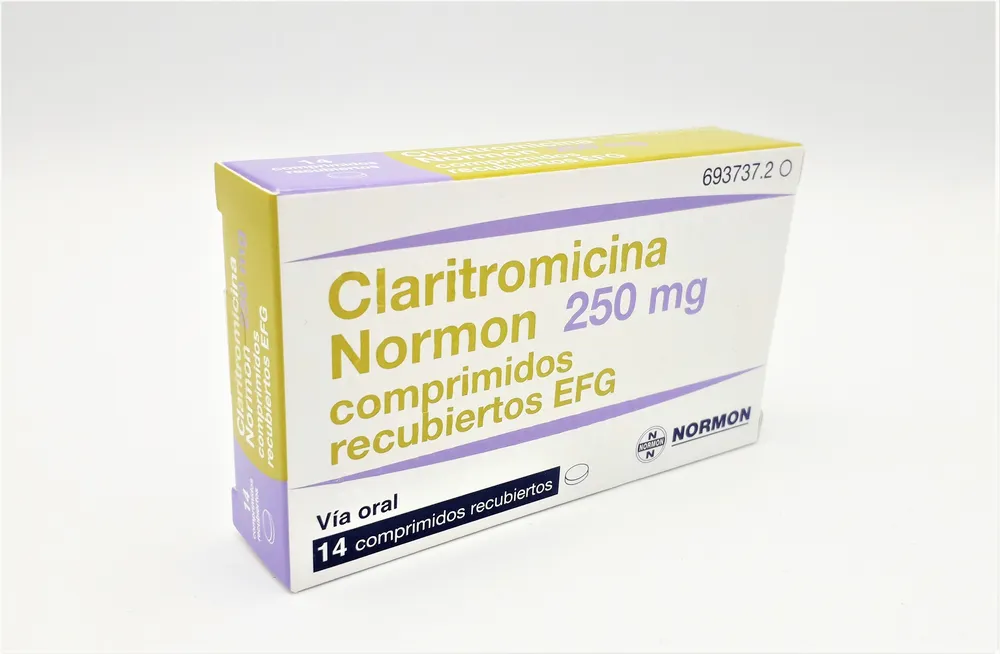 Clarithromycin Normon 250 mg film-coated tablets EFG tablets, film-coated