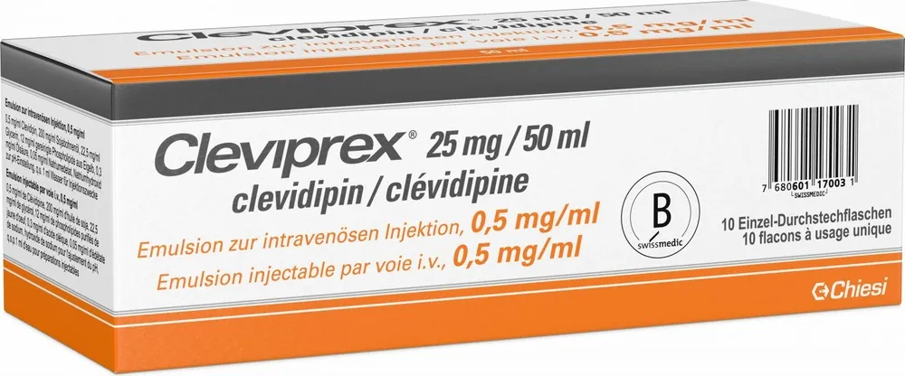 Cleviprex 0.5 mg/ml emulsion for injection solution for injection