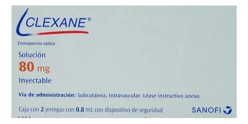 Clexane 8,000 IU (80 mg)/0.8 ml solution for injection in pre-filled syringe solution for injection in a pre-filled syringe