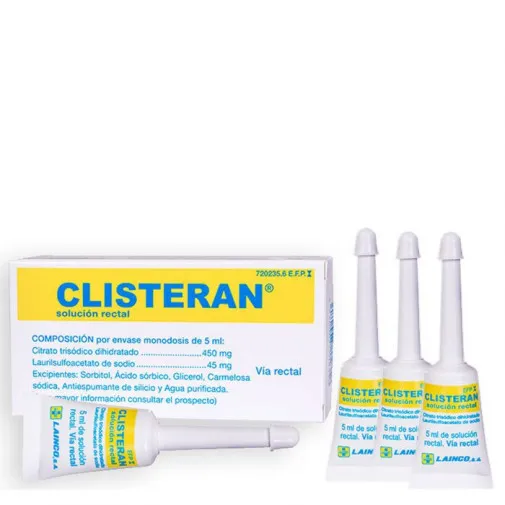 Clisteran 450 mg/45 mg rectal solution solution, rectal