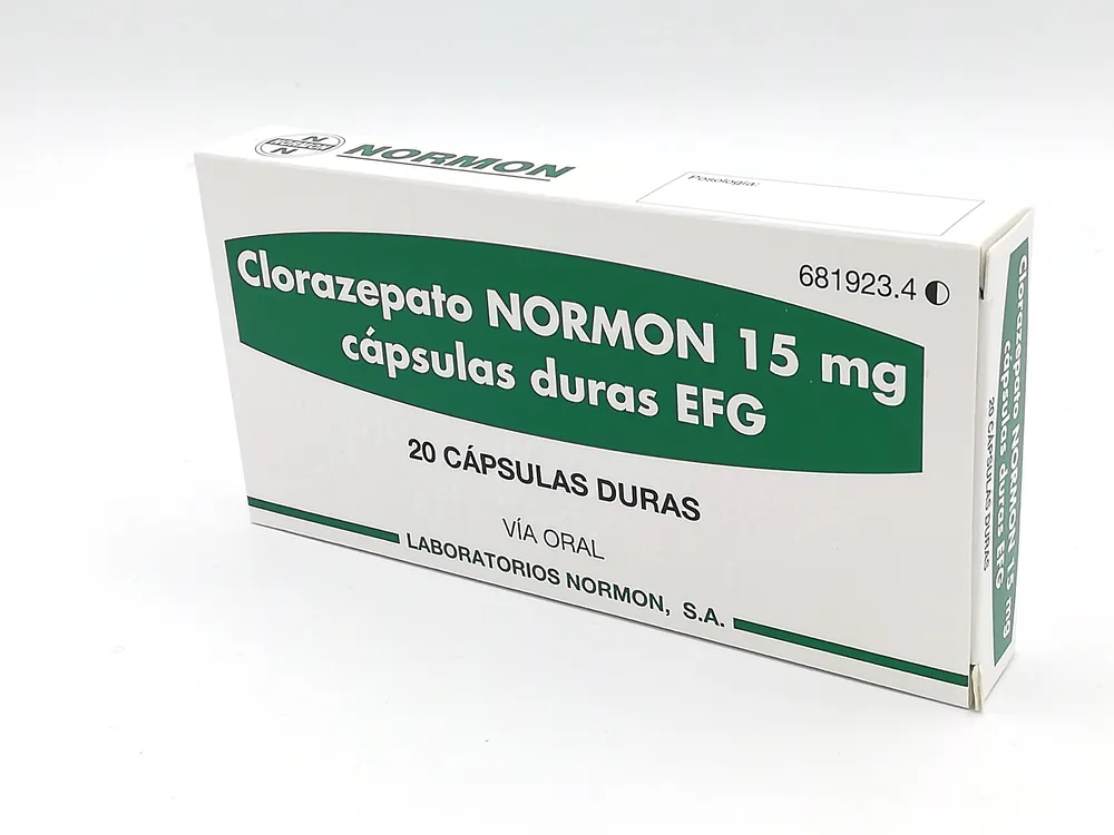 Clorazepato Normon 15 mg capsule rigide EFG capsule, rigide