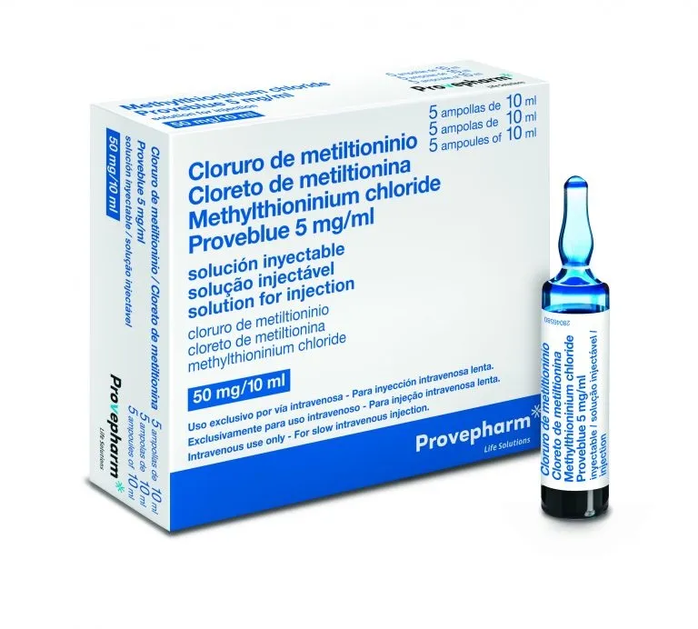 Methylthioninium chloride Proveblue 5 mg/ml solution for injection solution for injection