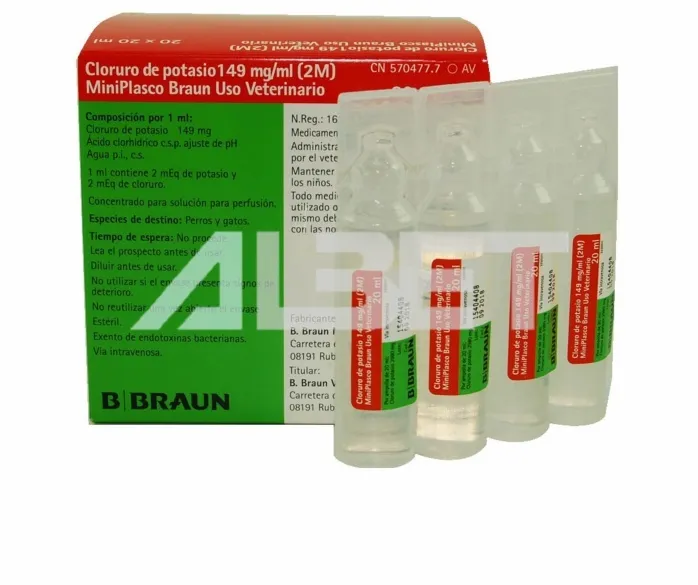Potassium chloride Braun 2 mEq/ml concentrate for infusion solution solution for infusion, concentrate