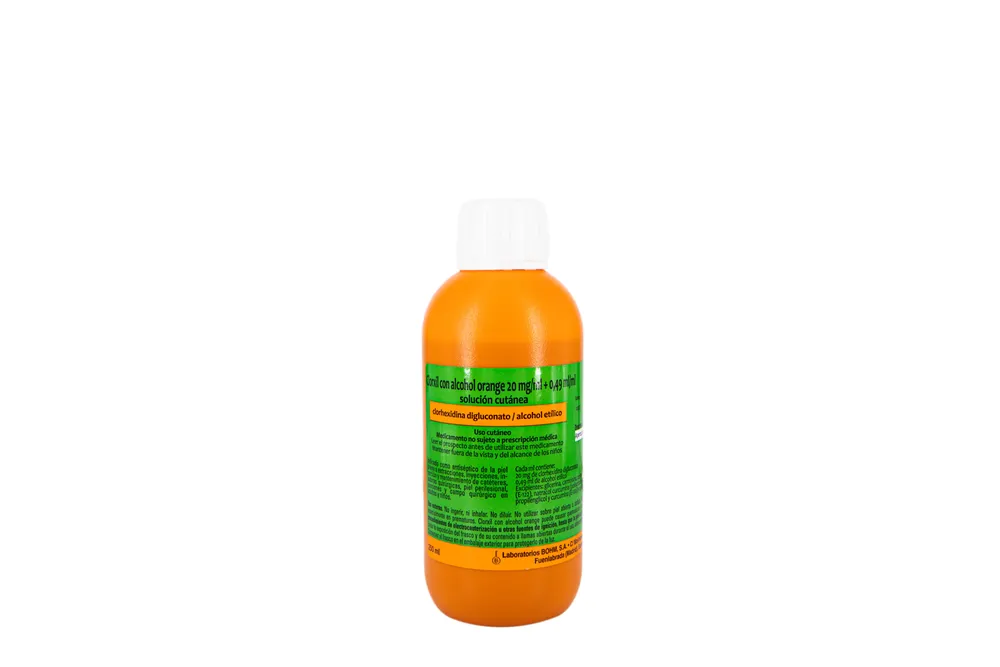 Clorxil with Alcohol Orange 20 mg/ml + 0.49 ml/ml cutaneous solution solution, cutaneous