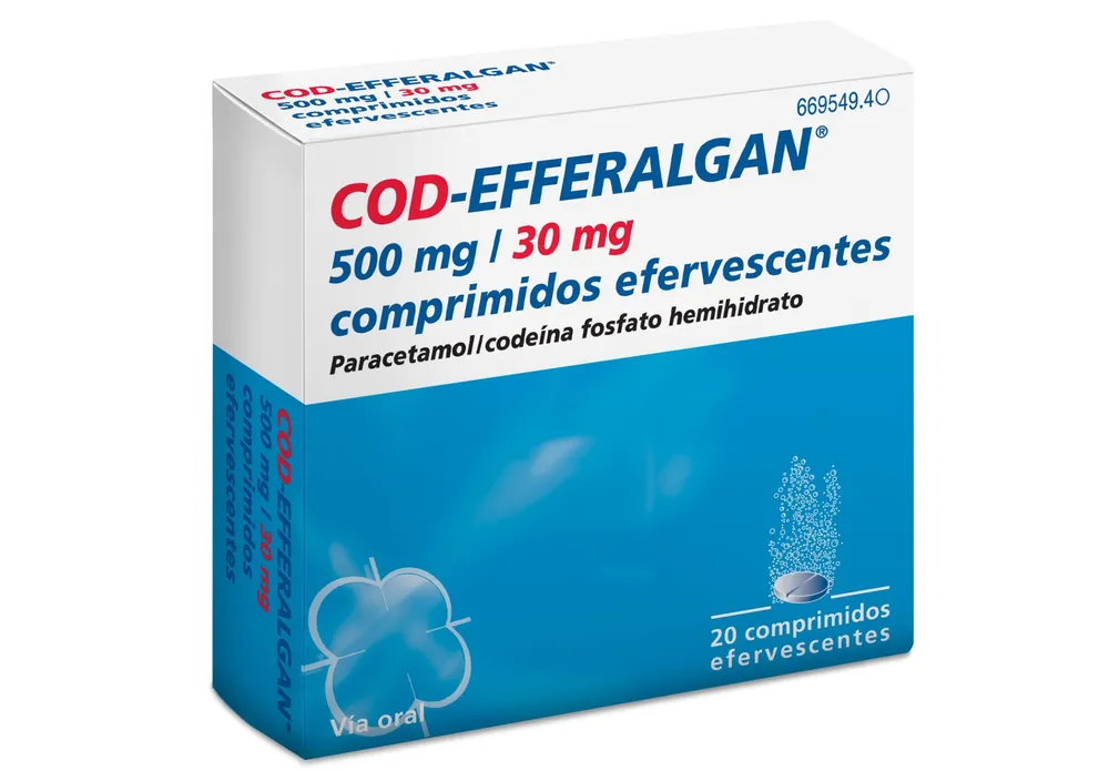 Cod-Efferalgan 500 mg/30 mg effervescent tablets tablets, effervescent