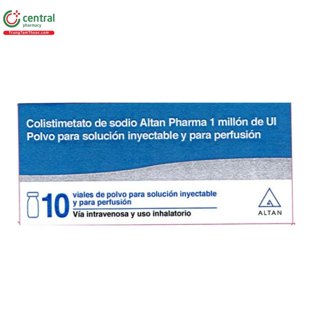 Colistimetato di sodio Altan Pharma 1 milione di UI polvere per soluzione iniettabile e per infusione polvere per soluzione iniettabile e per perfusione